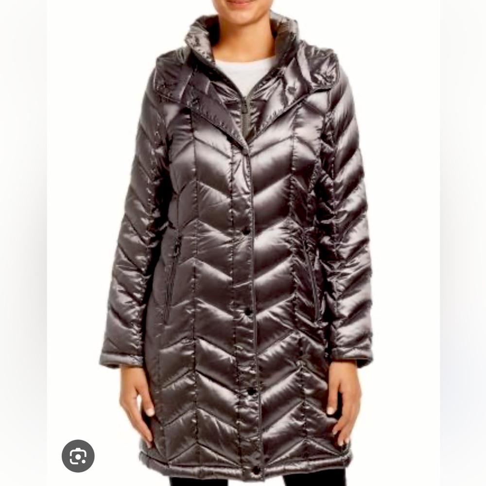 Calvin Klein Packable Down Brown Lightweight Puff… - image 1